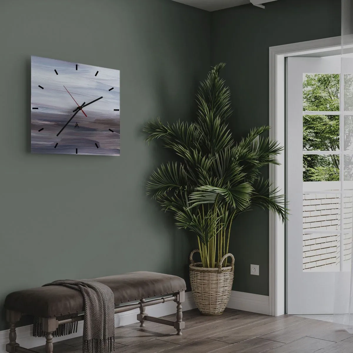 Nástěnné hodiny - Živly: voda - 30x30 cm