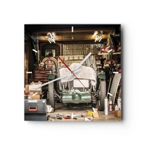 Nástěnné hodiny - Zpět do minulosti - 40x40 cm