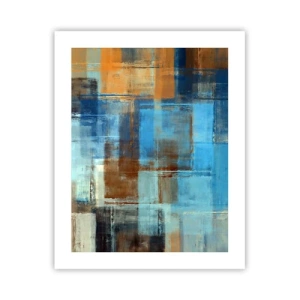 Plakát - Přes modrý závoj - 40x50 cm