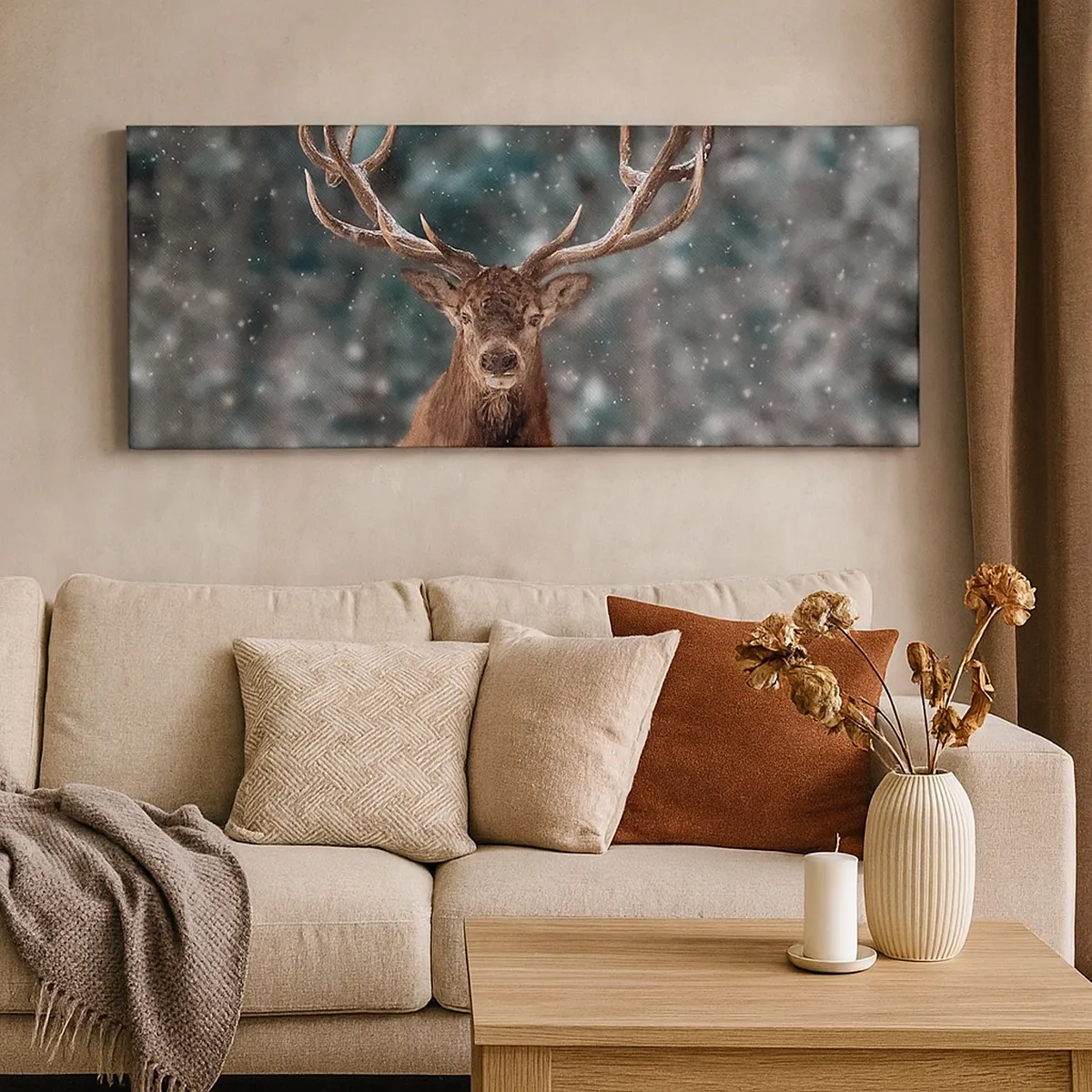 Obraz na plátně - Skutečný král lesa - 30x30 cm