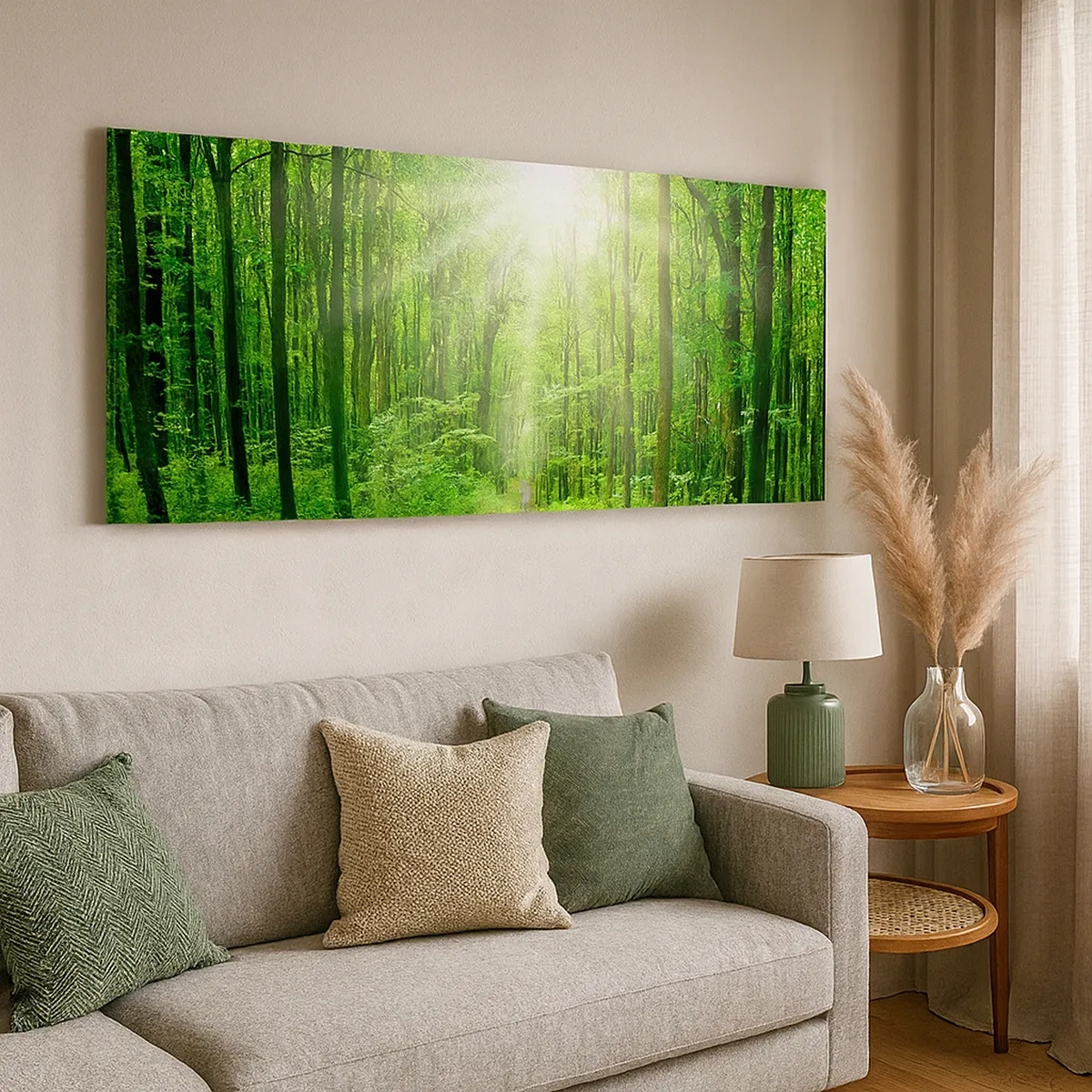 Obraz na plátně - Zelená katedrála - 30x30 cm