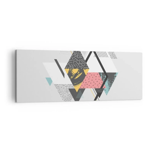 Obraz na plátně - Variace na trojúhelník a kosočtverec - 140x50 cm