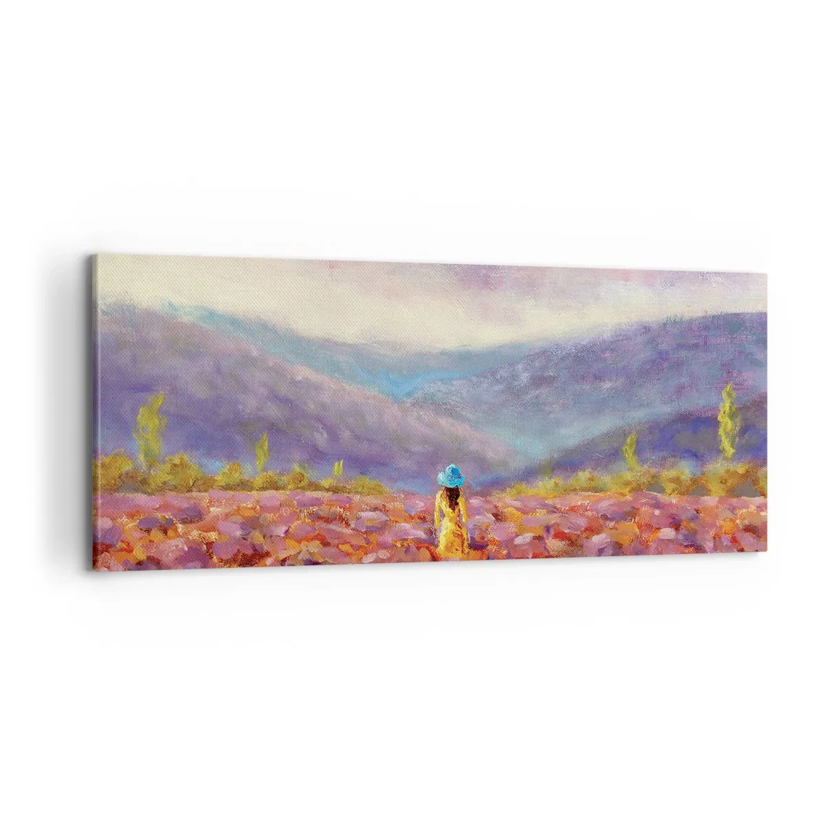 Obraz na plátně - V levandulovém světě - 100x40 cm