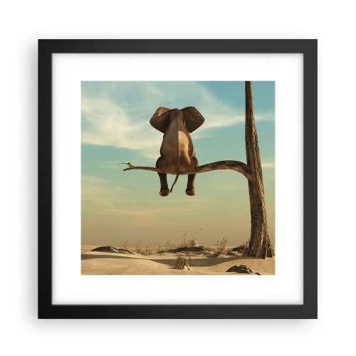 Plakát v černém rámu - Nový úhel pohledu - 30x30 cm