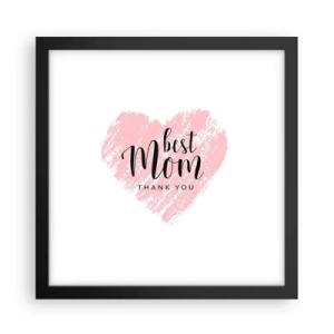 Plakát v černém rámu - Vždy pravá chvíle - 30x30 cm