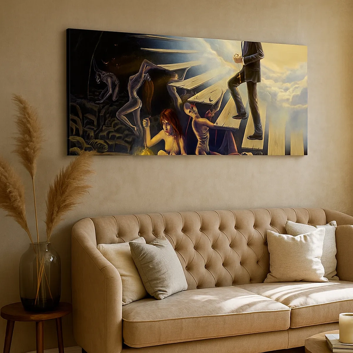 Obraz na plátně - Dantovo putování ke světlu - 30x30 cm