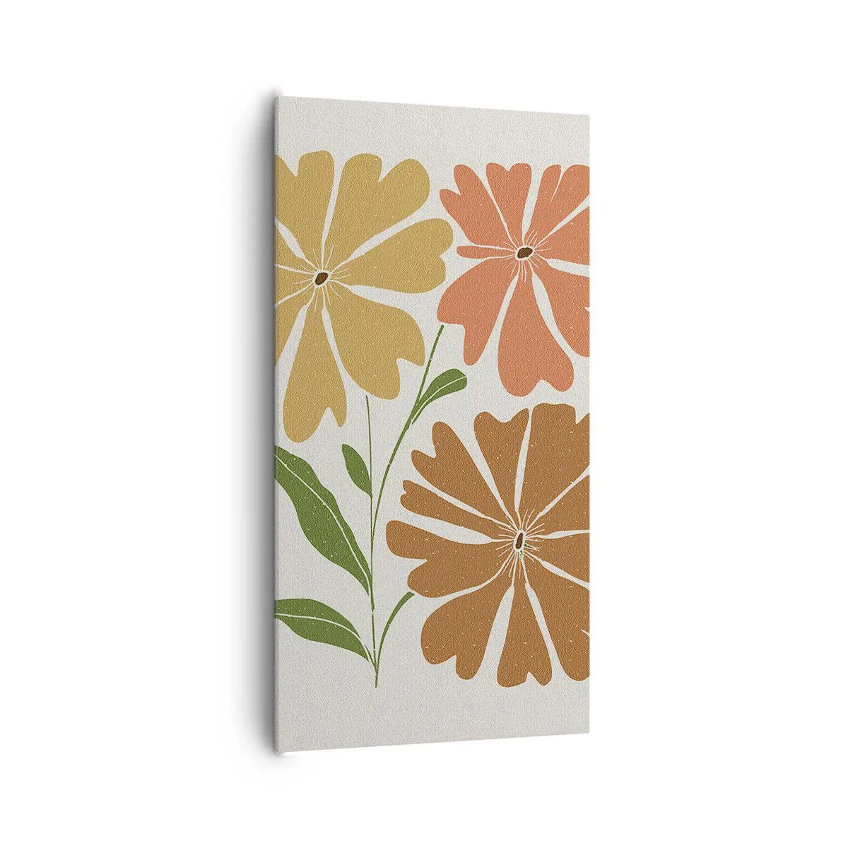 Obraz na plátně - Příroda a geometrie - 65x120 cm