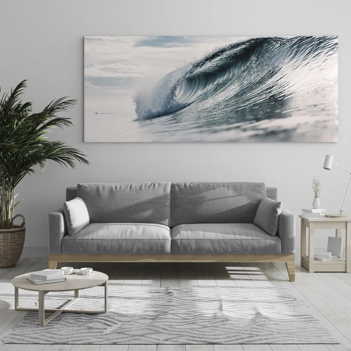 Obraz na skle - Vodní špička - 100x40 cm