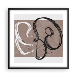 Plakát v černém rámu - Kompozice – hledání úplnosti - 50x50 cm