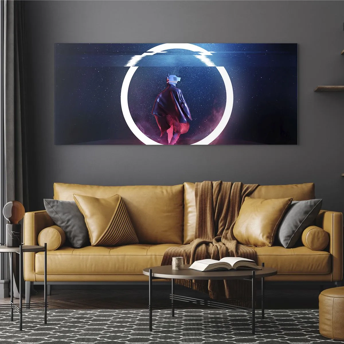 Obraz na skle - Mezi světy - 100x40 cm