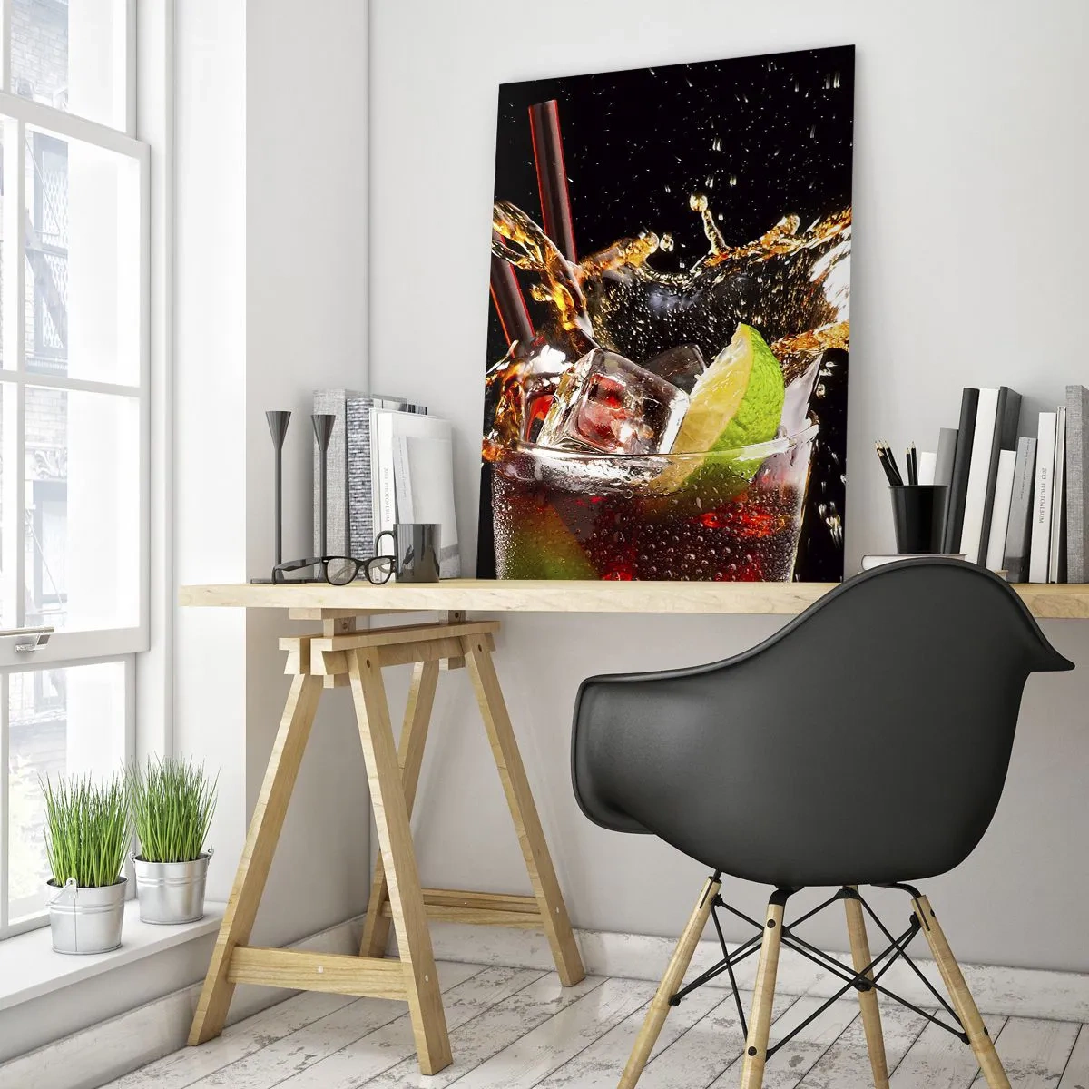 Obraz na skle - Radost a energie barev - 50x70 cm