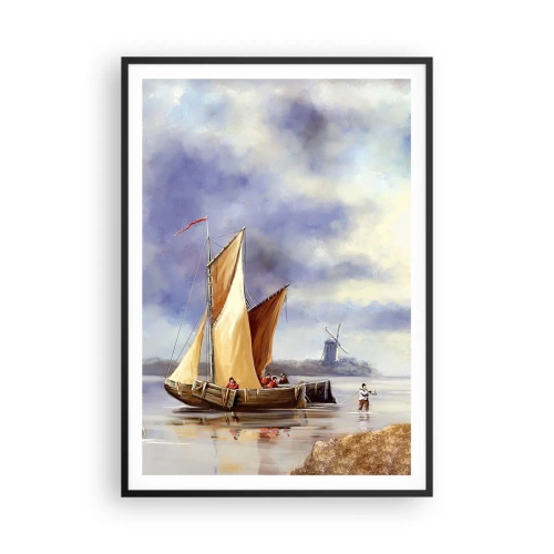 Plakát v černém rámu - Návrat námořníků - 70x100 cm