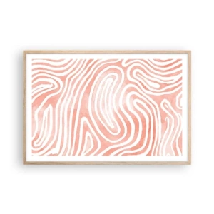 Plakát v rámu světlý dub - V korálovém labyrintu - 91x61 cm