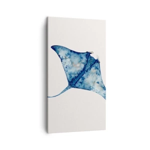 Obraz na plátně - Život v modři - 45x80 cm