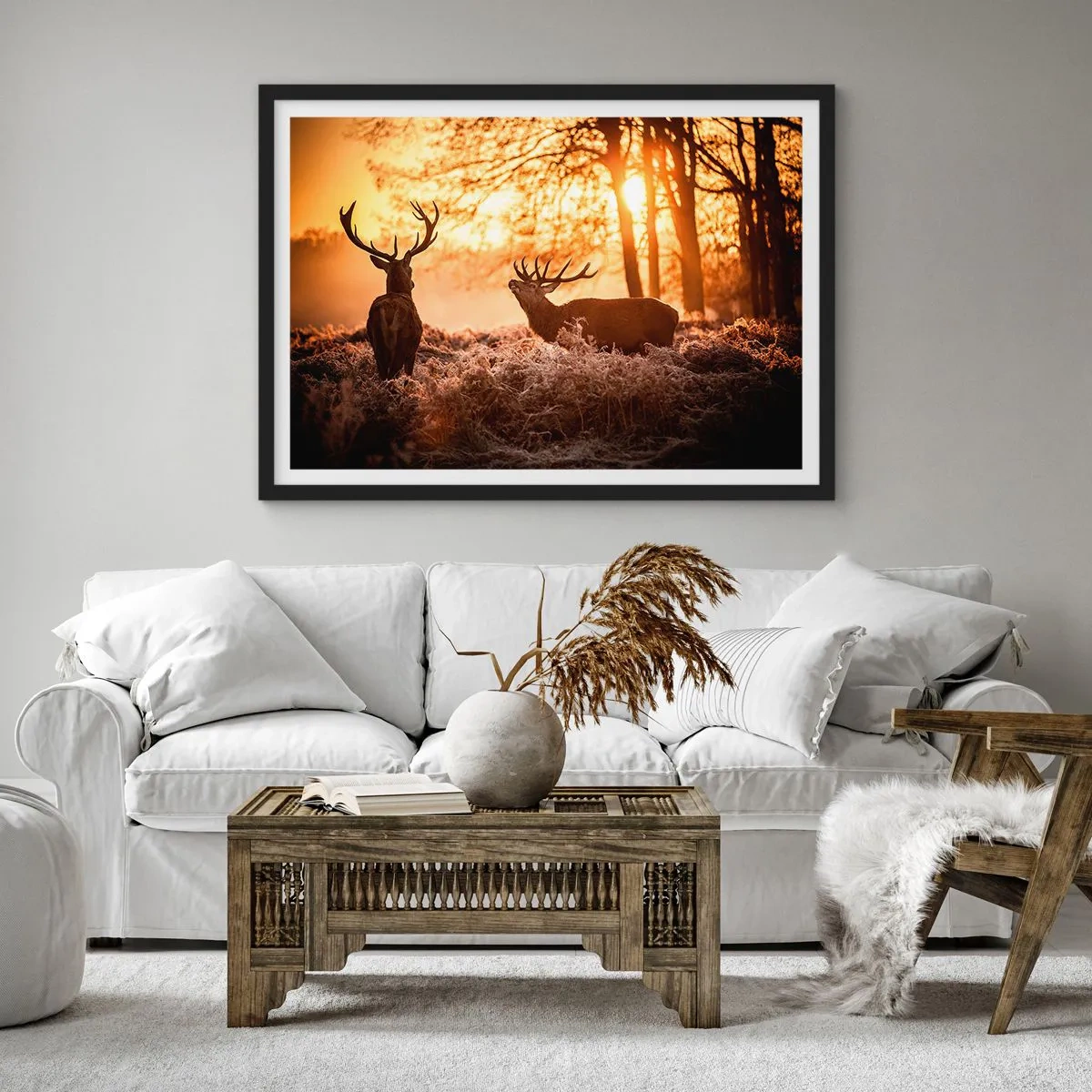 Plakát v černém rámu - Sen myslivce - 70x50 cm