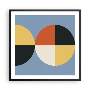 Plakát v černém rámu - Koukej a počítej - 60x60 cm