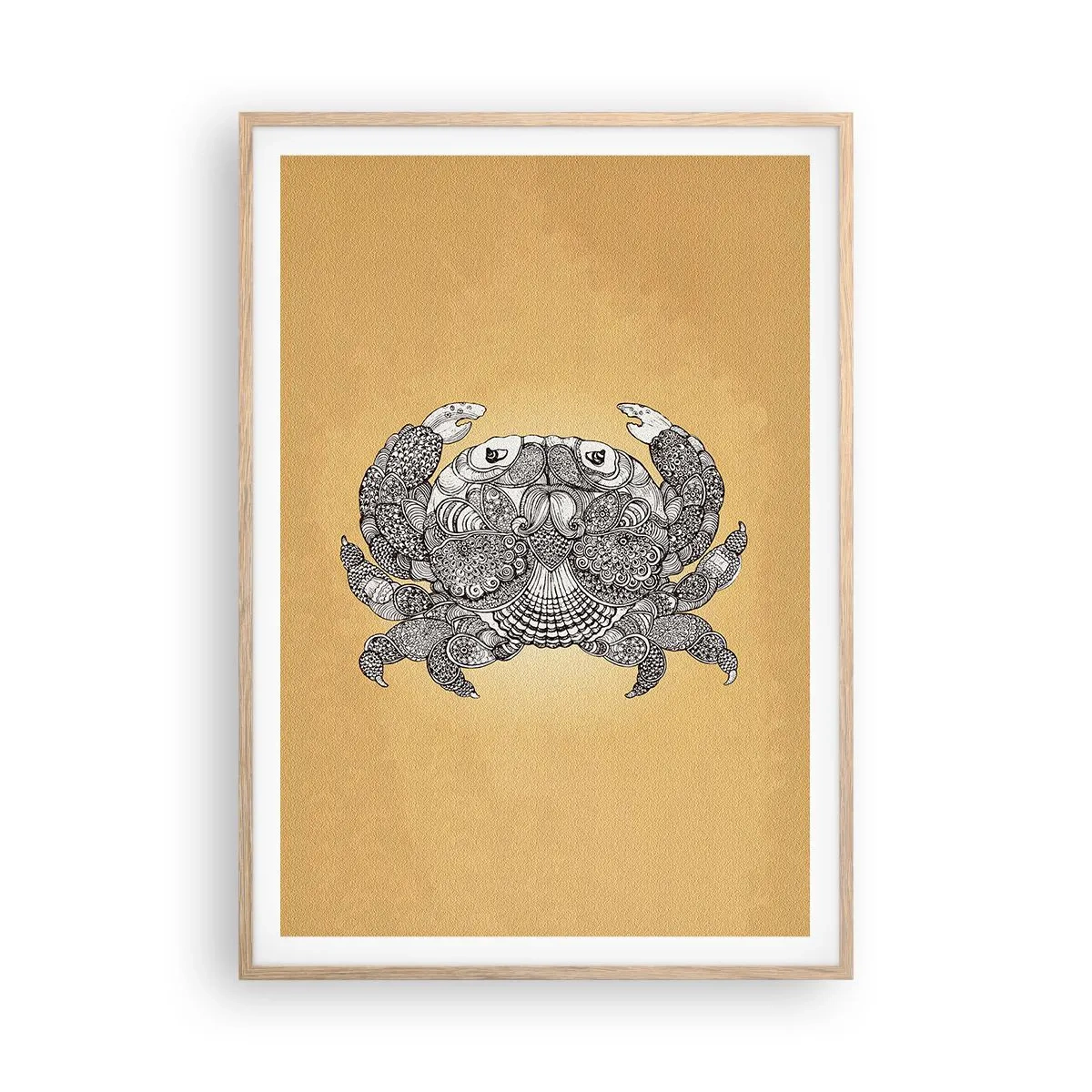 Plakát v rámu světlý dub - Příběhy pana Kraba - 70x100 cm