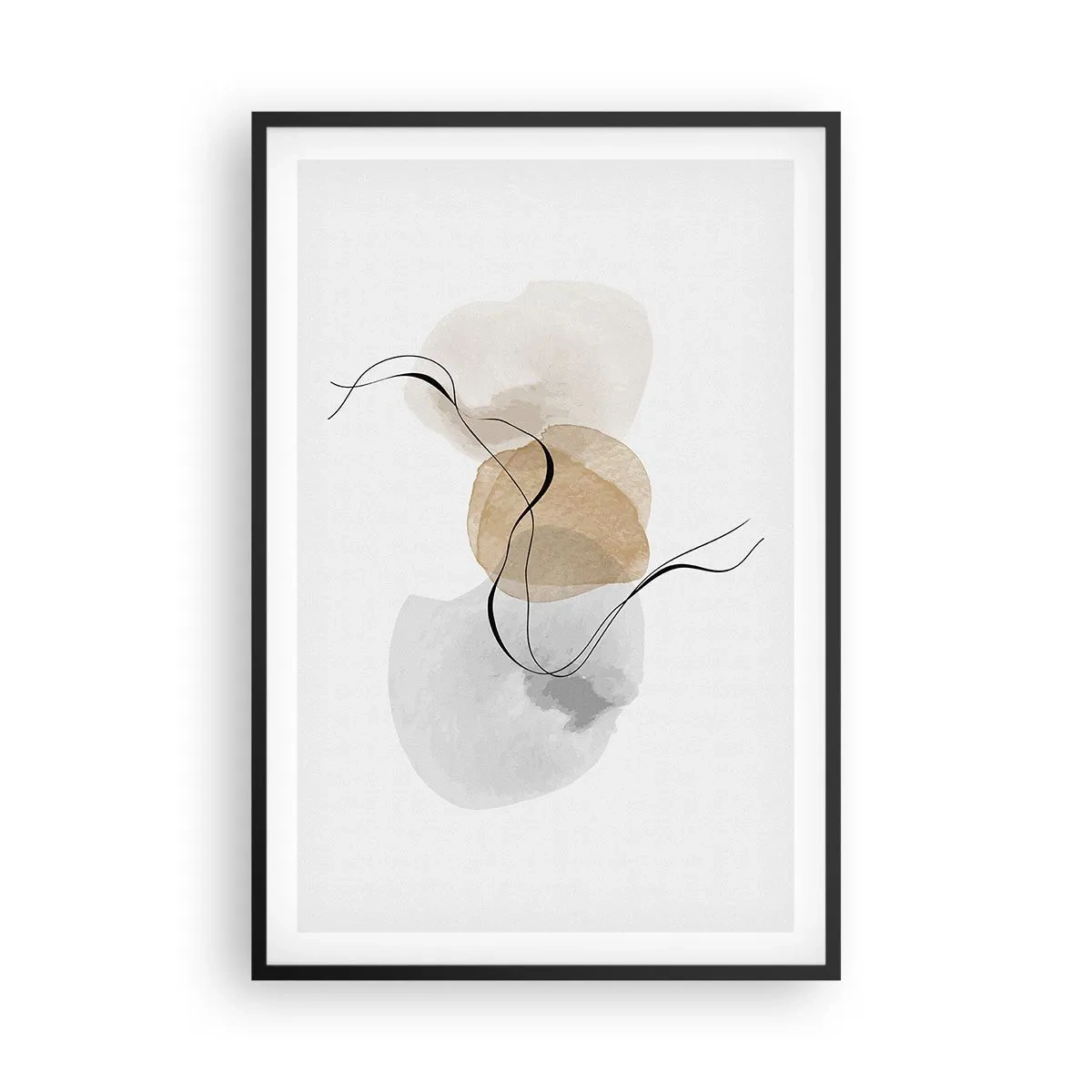 Plakát v černém rámu - Vzdušné korálky - 61x91 cm