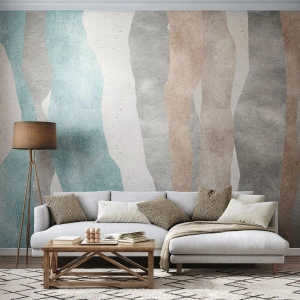 Fototapeta Premium Canvas - Studie blízkosti - Pastel, Minimalistický, Čáry - 100x70 cm