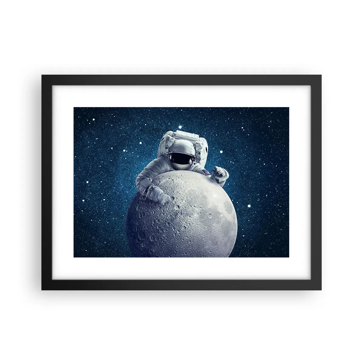 Plakát v černém rámu - Vesmírný vtipálek - 40x30 cm