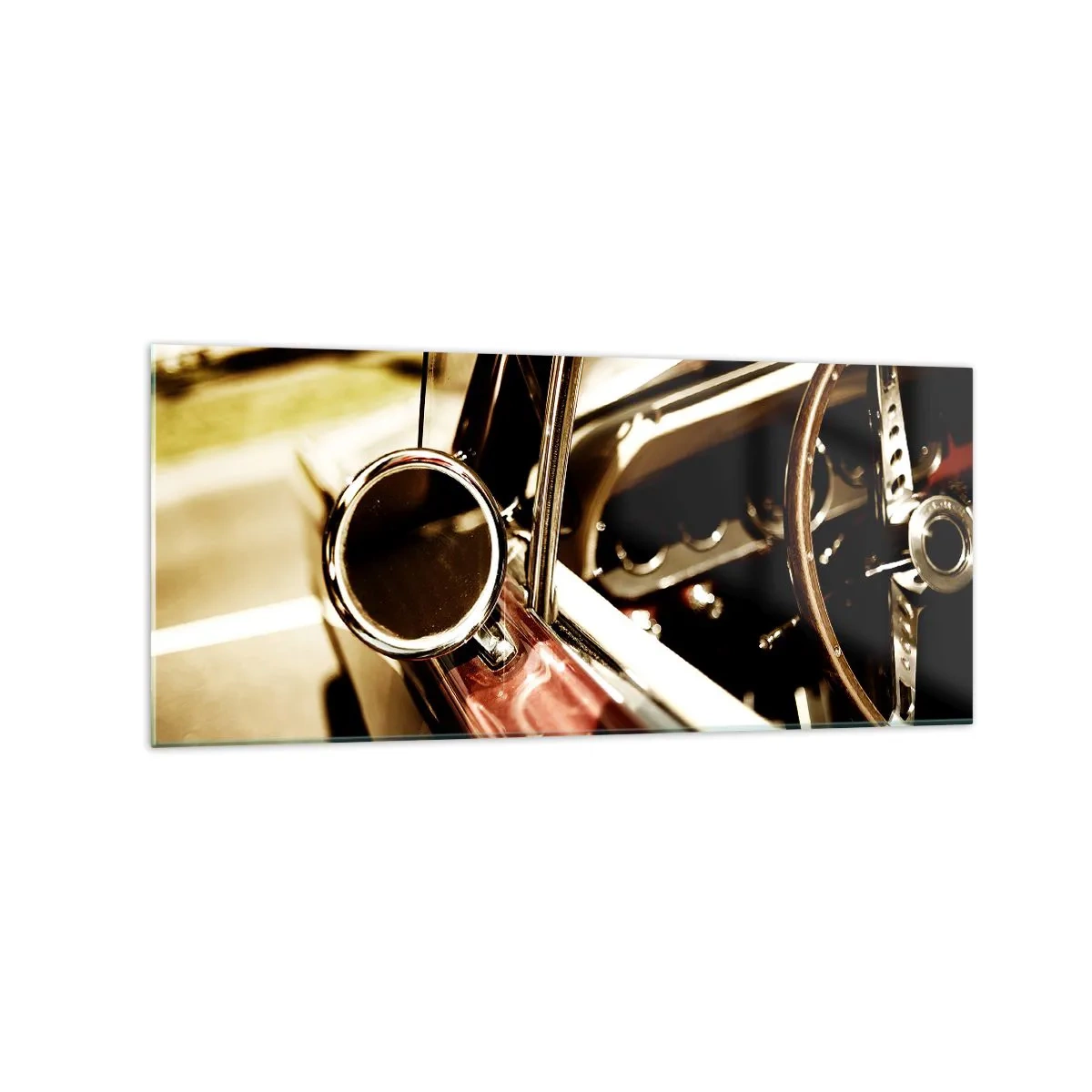 Obraz na skle - Auto s duší - 120x50 cm