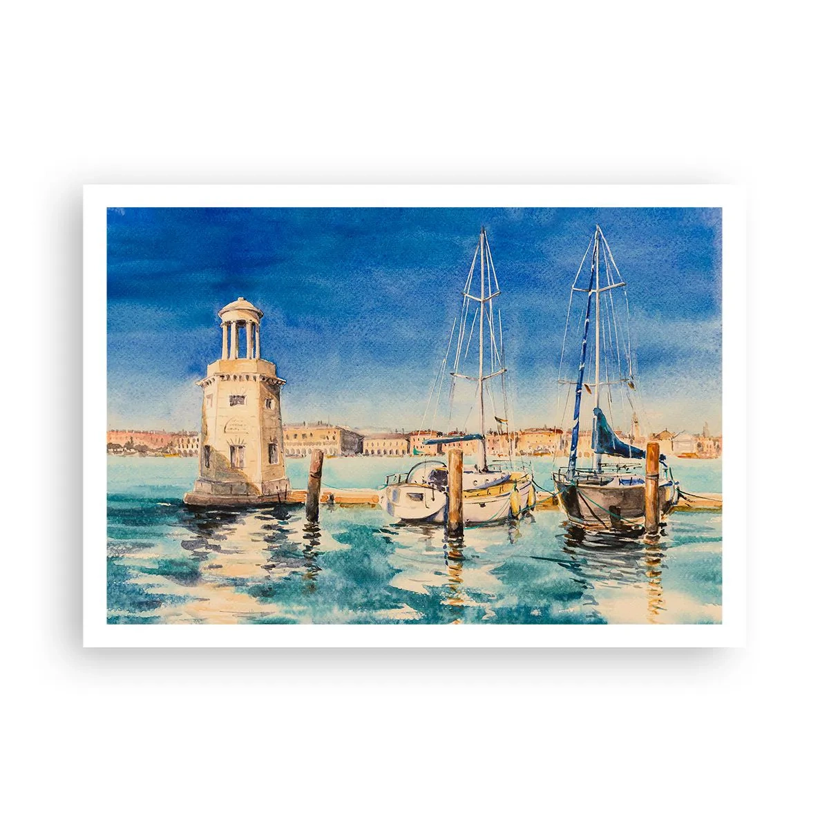 Plakát - Slunečná laguna - 100x70 cm