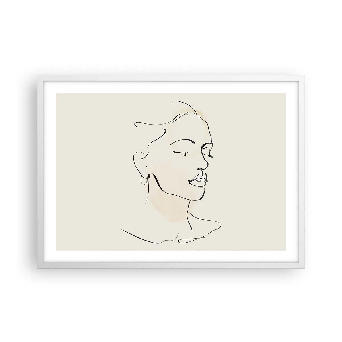 Plakát v bílém rámu - Výrazným tahem - 70x50 cm