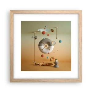 Plakát v rámu světlý dub - Vše je možné - 30x30 cm