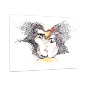 Obraz na skle - Svět neexistuje - 100x70 cm