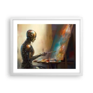 Plakát v bílém rámu - Umění budoucnosti - 50x40 cm