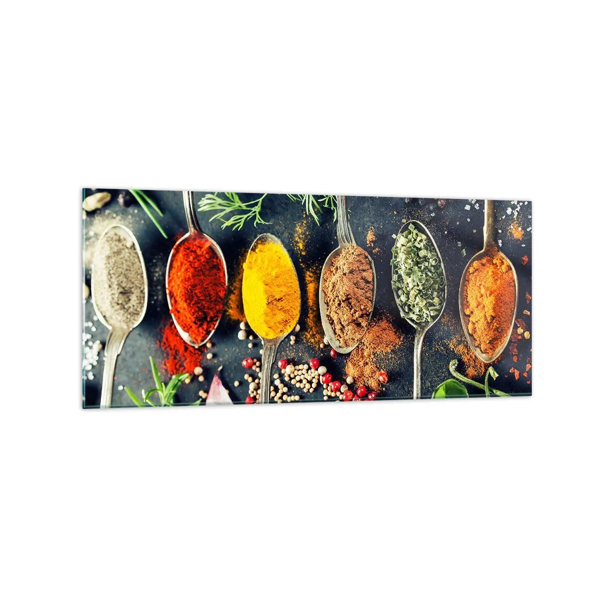 Obraz na skle - Kulinářská magie - 120x50 cm
