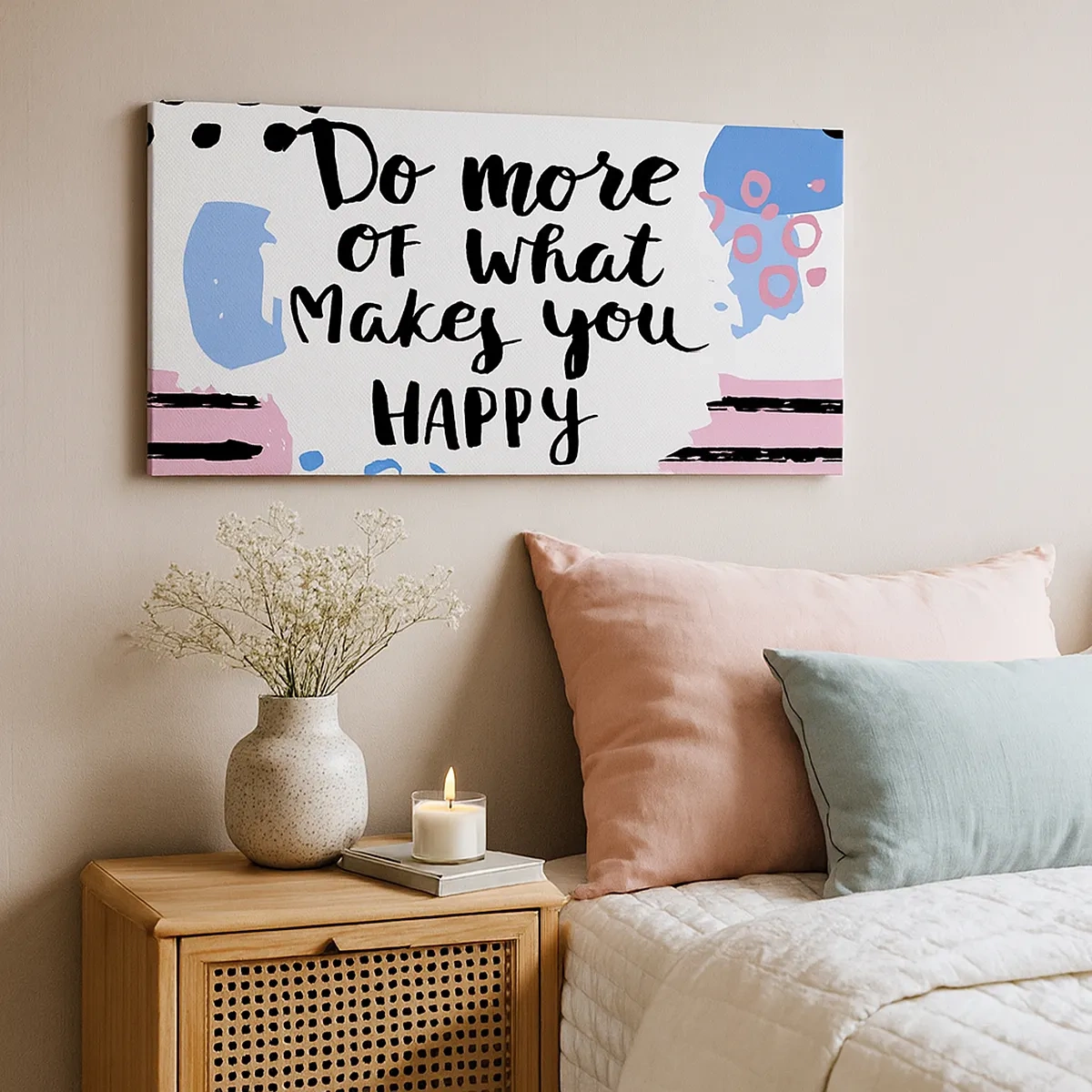 Obraz na plátně - Jak být šťastný - 30x30 cm