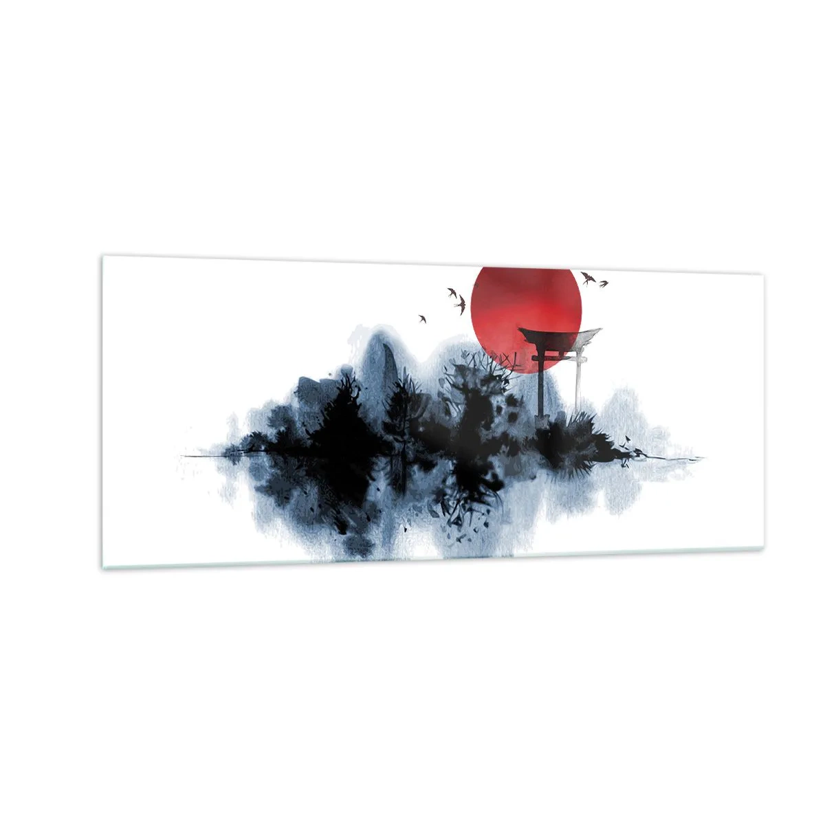 Obraz na skle - Japonský pohled - 100x40 cm