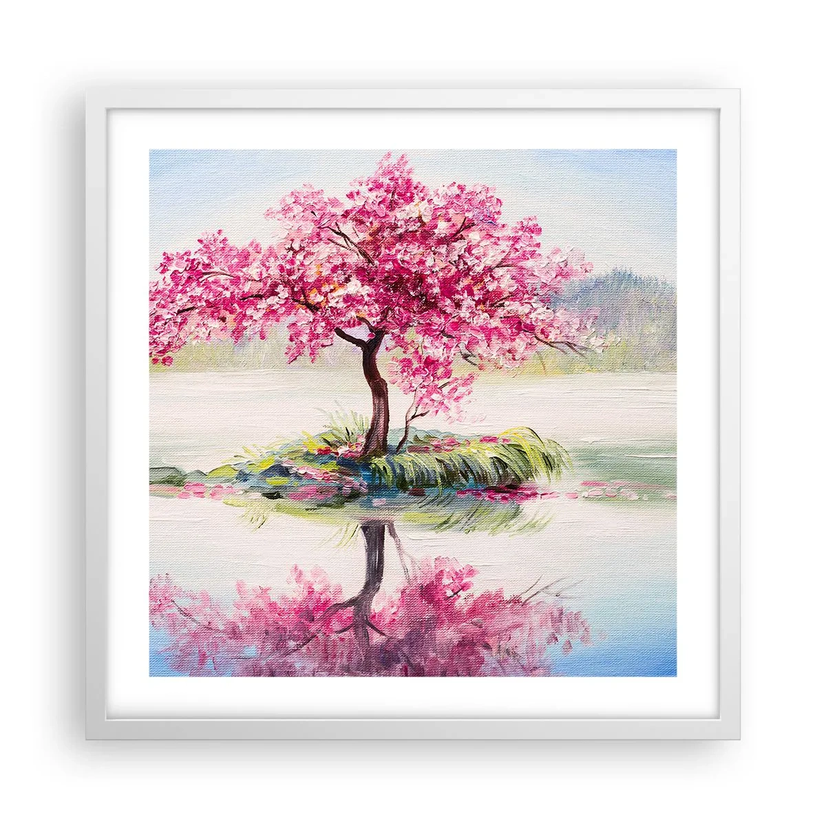 Plakát v bílém rámu - Svátek jara - 50x50 cm