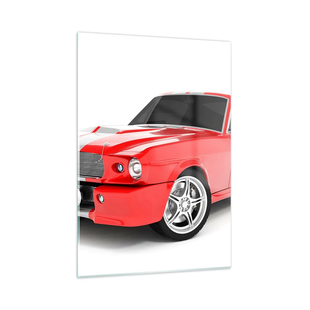 Obraz na skle - Mustang rychlý jako vítr - 50x70 cm