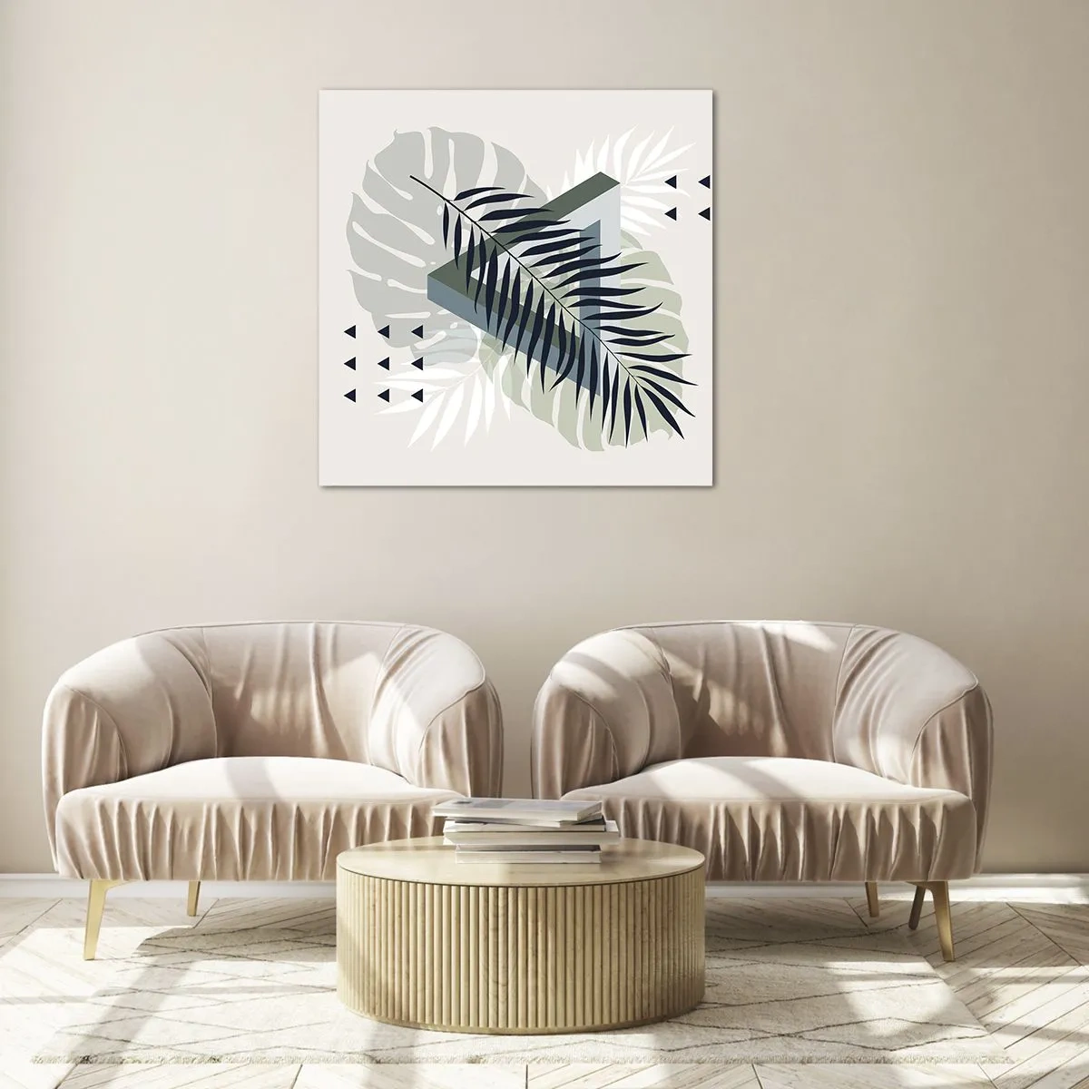 Obraz na skle - Příroda a geometrie – dva řády? - 30x30 cm