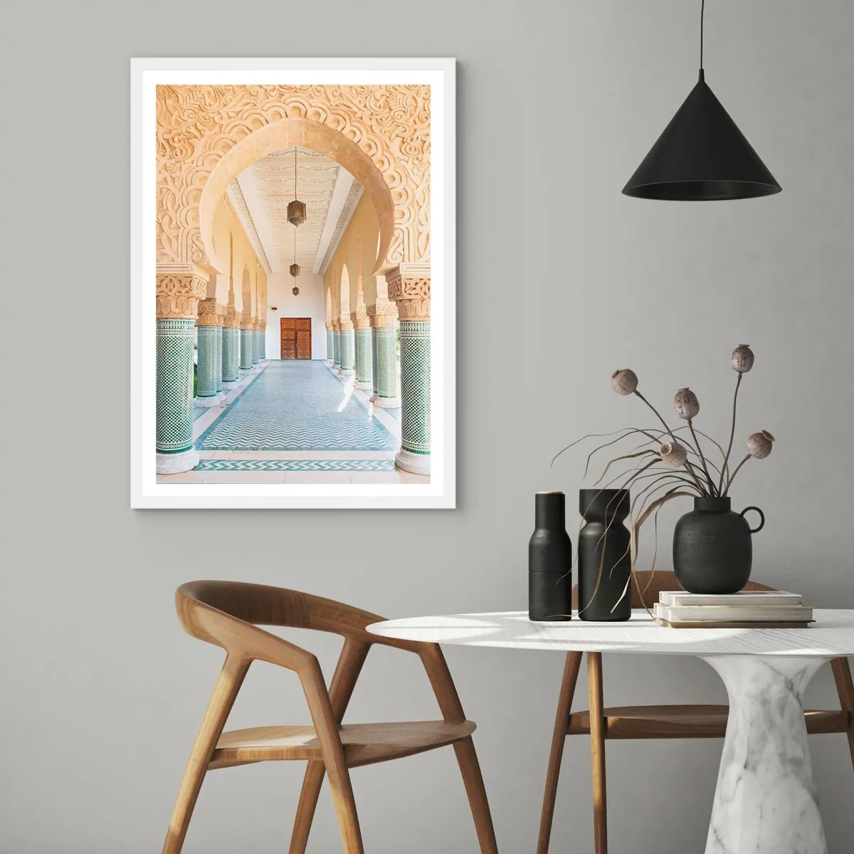 Plakát v bílém rámu - Z příběhů Šeherezády - 70x100 cm