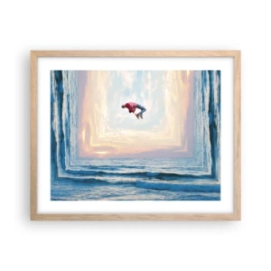 Plakát v rámu světlý dub - Do jiné dimenze - 50x40 cm