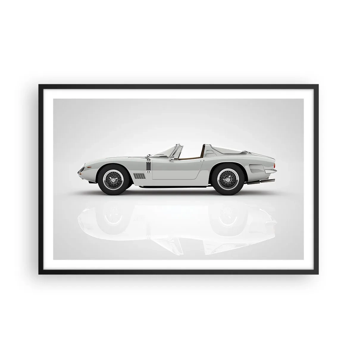 Plakát v černém rámu - Příslib zábavy - 91x61 cm