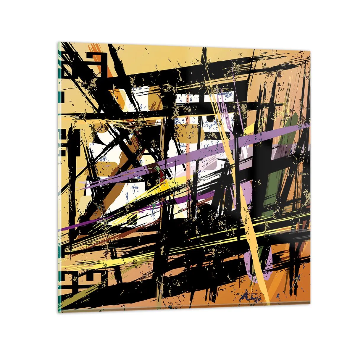 Obraz na skle - Ostrý řez - 50x50 cm