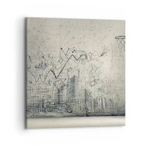 Obraz na plátně - Můj skvělý městský život - 70x70 cm