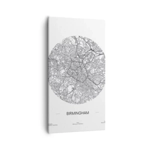 Obraz na plátně - Anatomie Birminghamu - 55x100 cm
