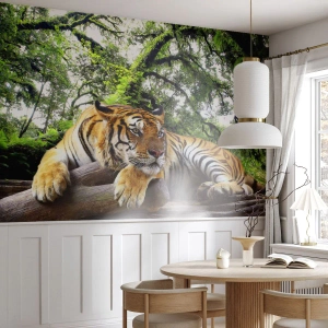 Fototapeta Premium Canvas - S úctou - Tygr, Zvířata, Dravec - 450x315 cm