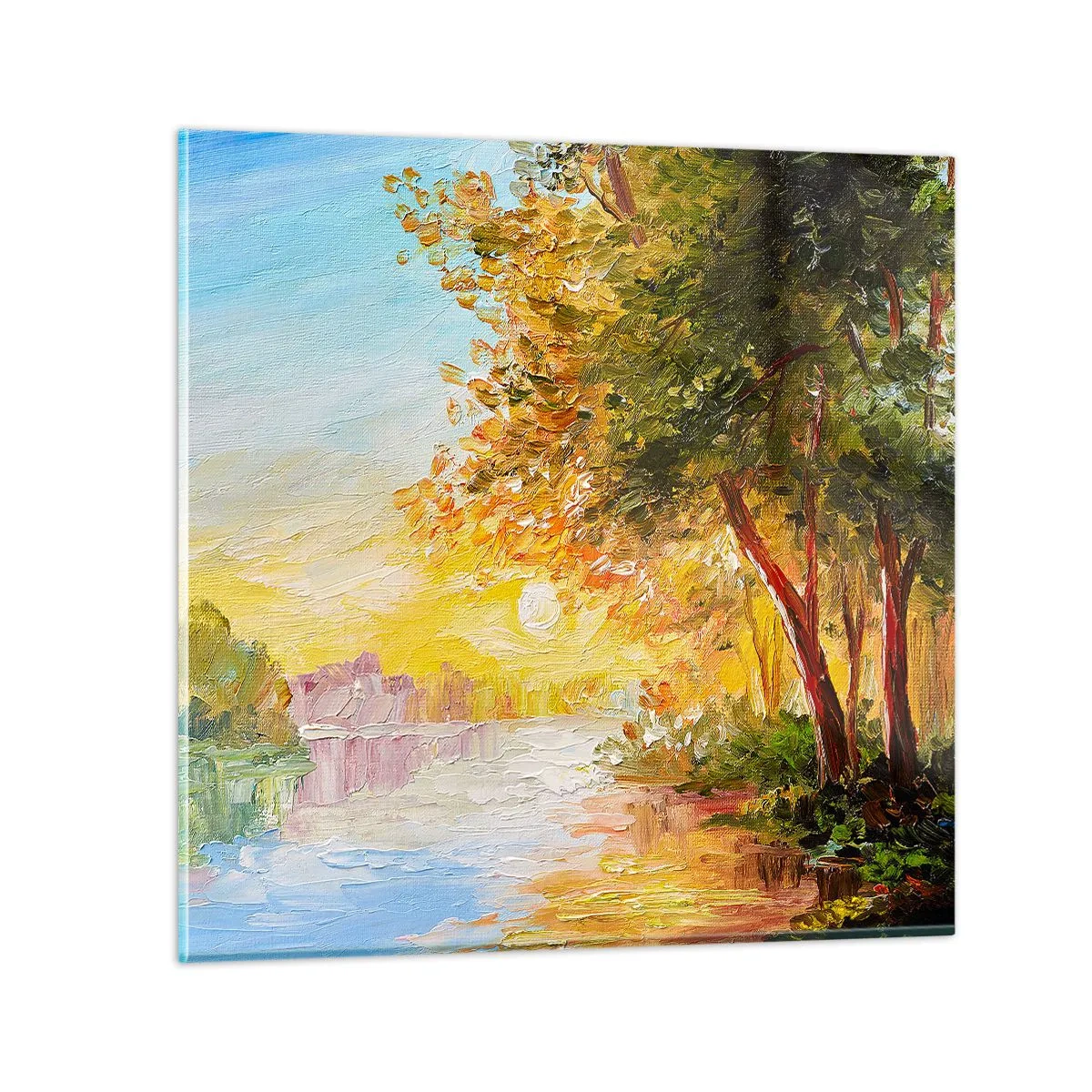 Obraz na skle - Et in Arcadia ego - 40x40 cm