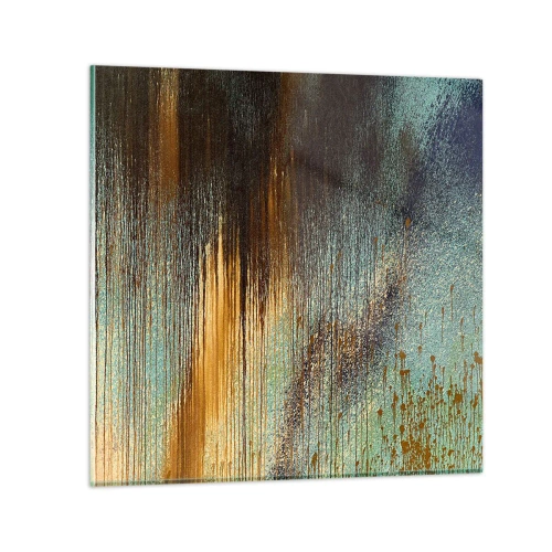 Obraz na skle - Nenáhodná barevná kompozice - 60x60 cm