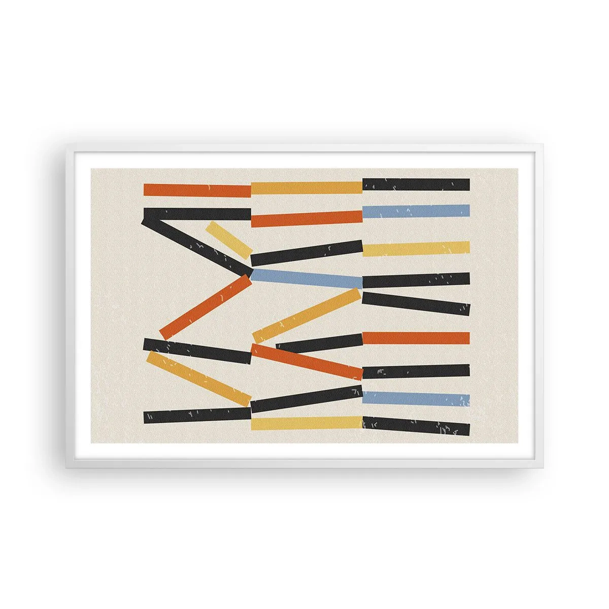 Plakát v bílém rámu - Kompozice na úrovni - 91x61 cm