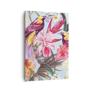 Obraz na plátně - Plátky a pírka - 70x100 cm