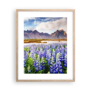 Plakát v rámu světlý dub - Síla a přísnost vedle mírnosti - 40x50 cm