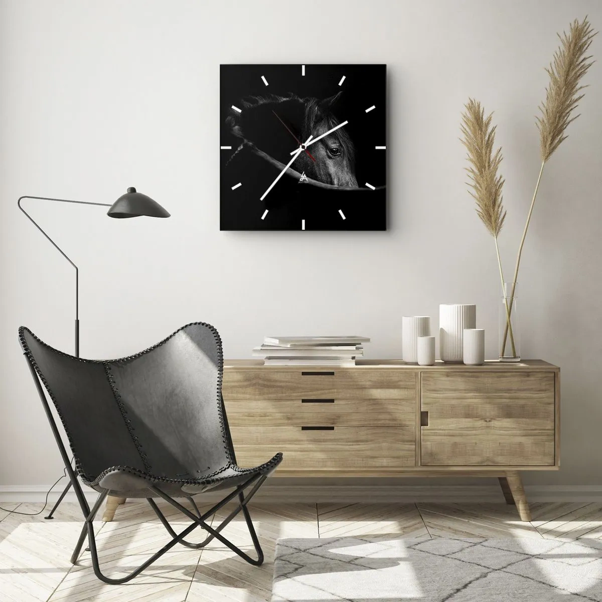 Nástěnné hodiny - Černý kníže - 40x40 cm