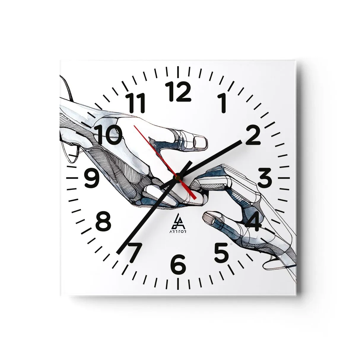 Nástěnné hodiny - Dobré gesto - 30x30 cm